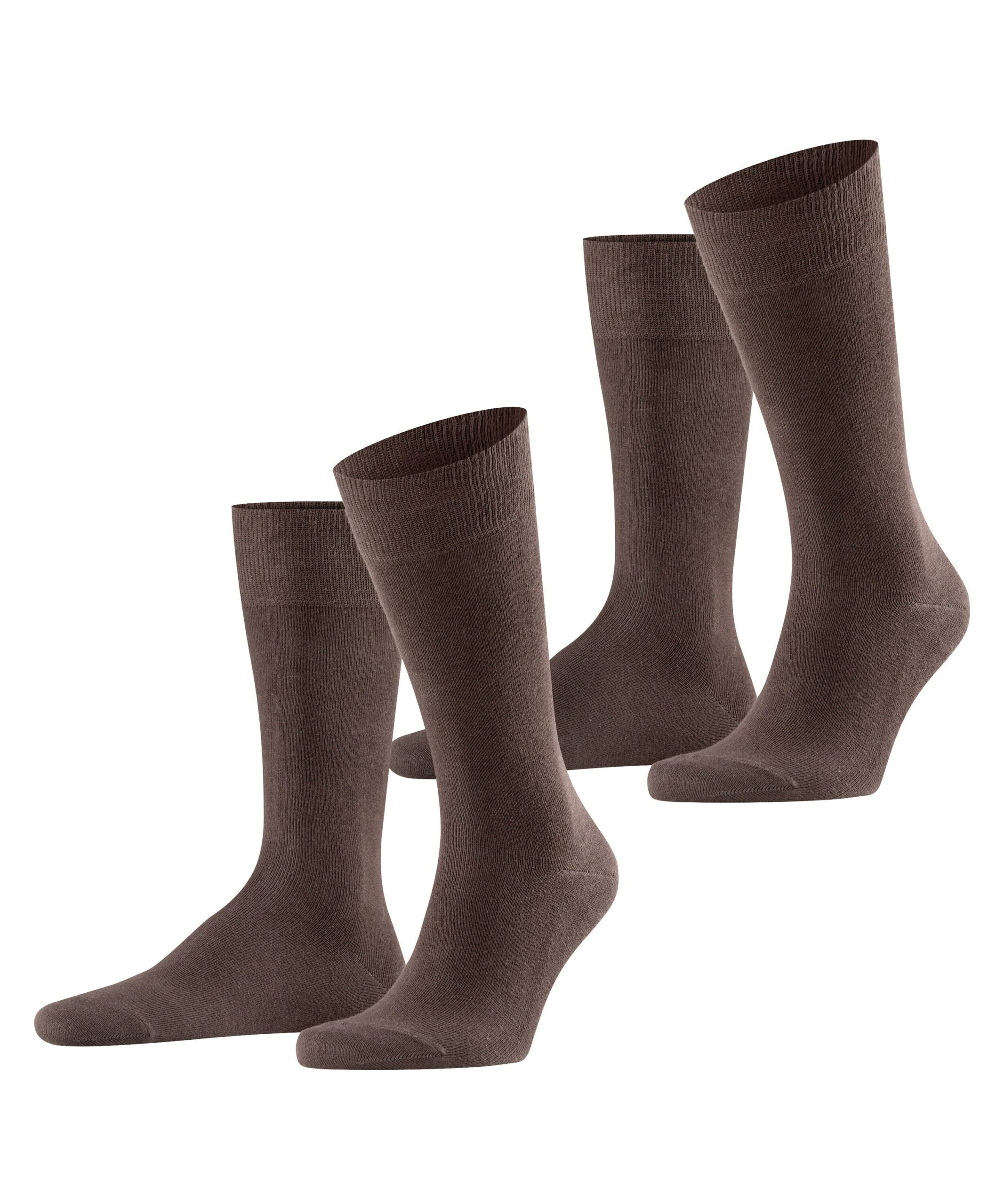 FALKE Herensokken Swing 2-Pack Bruin