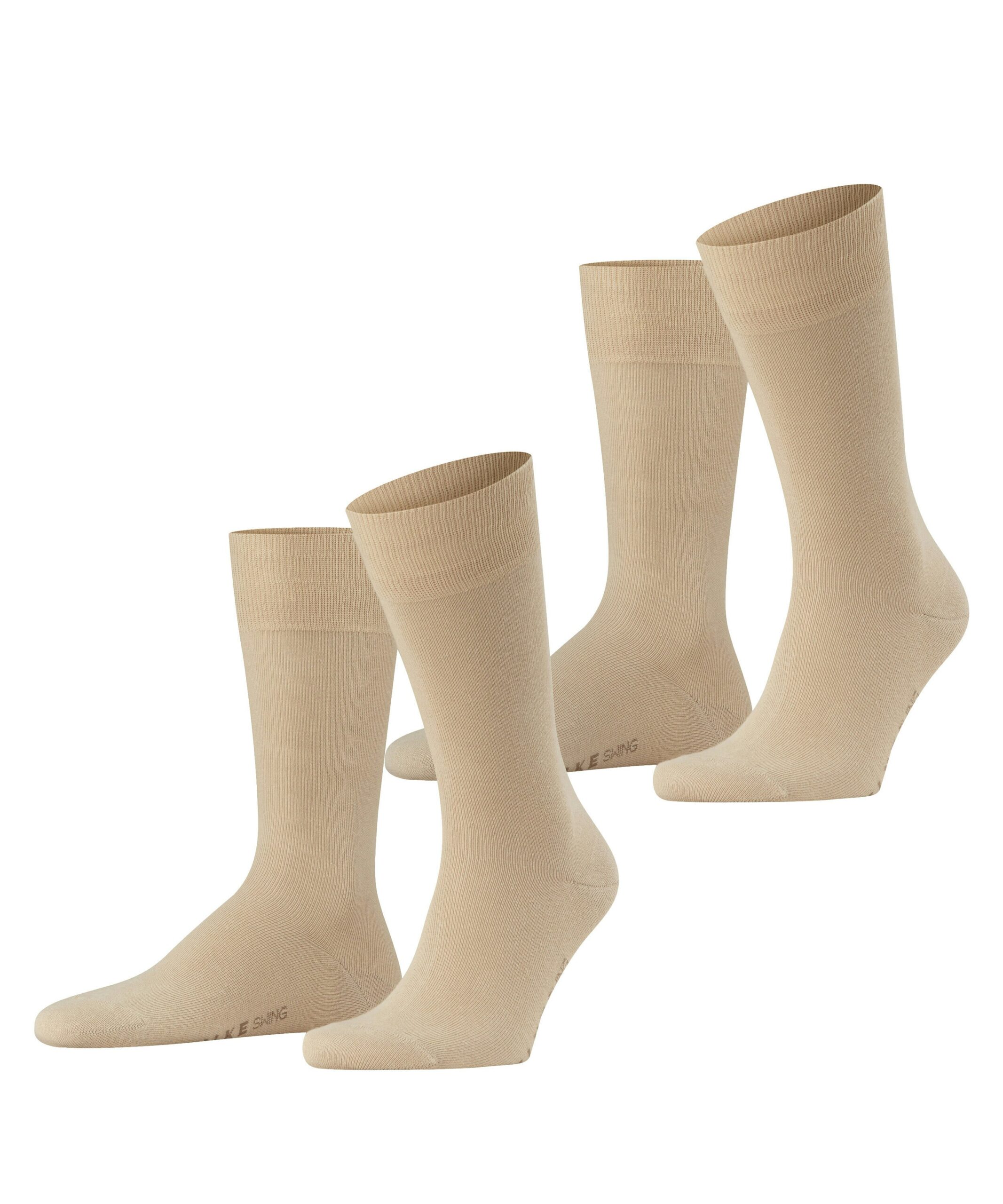 FALKE Herensokken Swing 2-Pack Sand