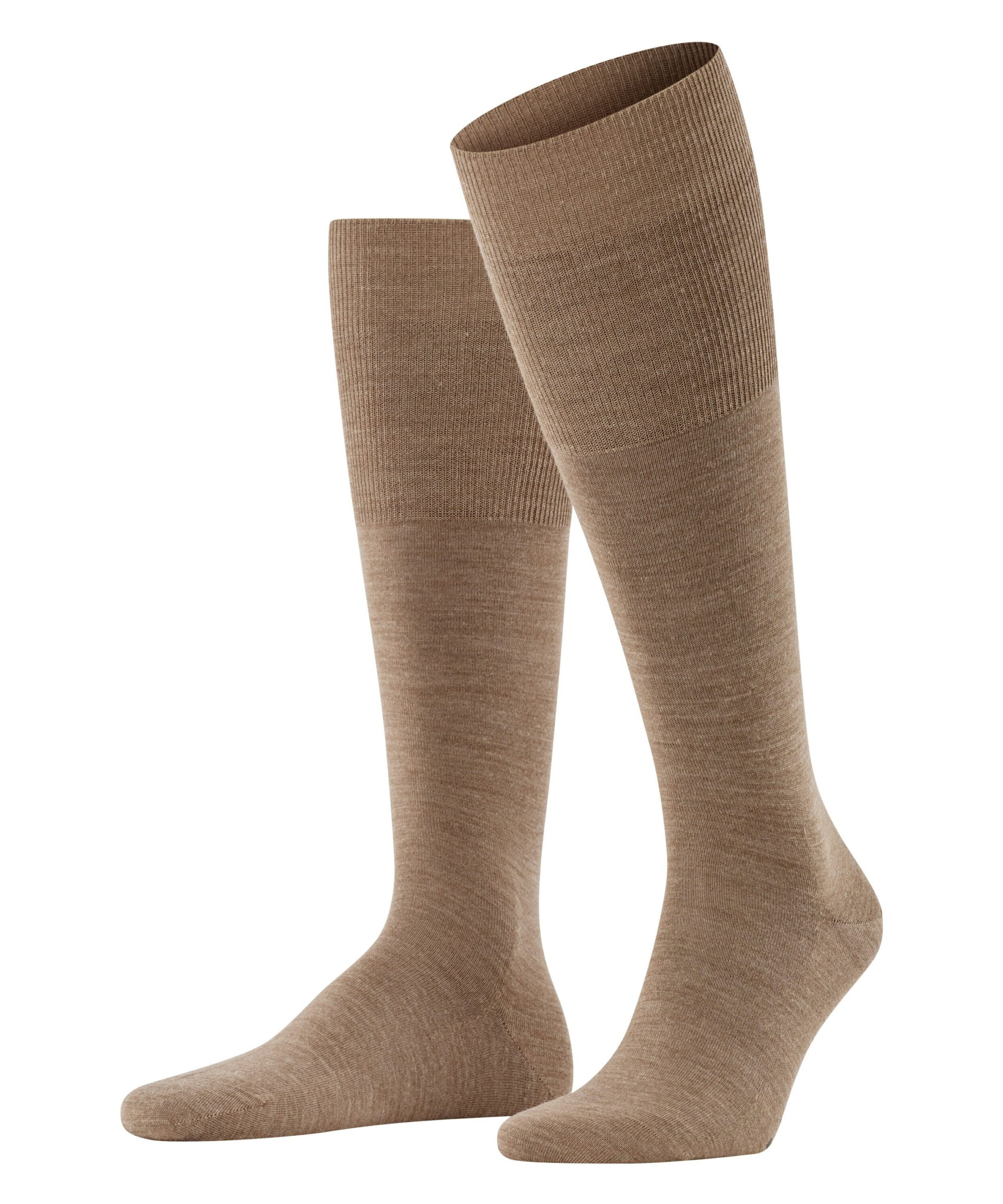 FALKE Heren Kniekous Airport Nutmeg