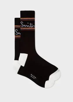 Paul Smith Herensokken Logo Zwart