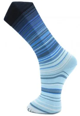 Effio Warming Stripes Herensokken Rainfall