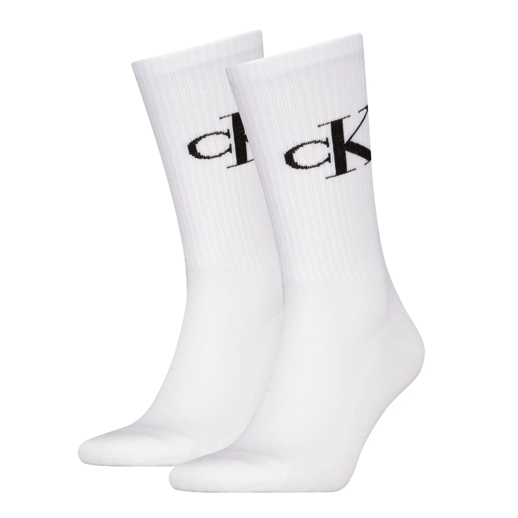 Calvin Klein Jeans Herensokken 2-Pack Monogram Wit