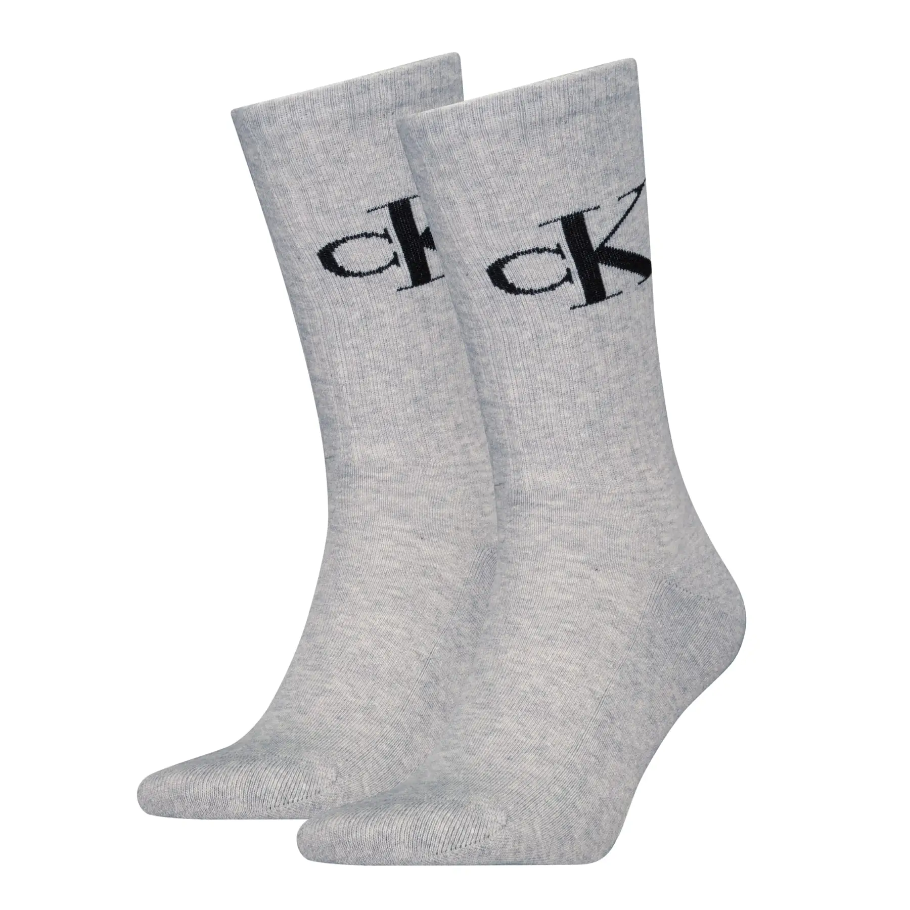 Calvin Klein Jeans Herensokken 2-Pack Monogram Grijs