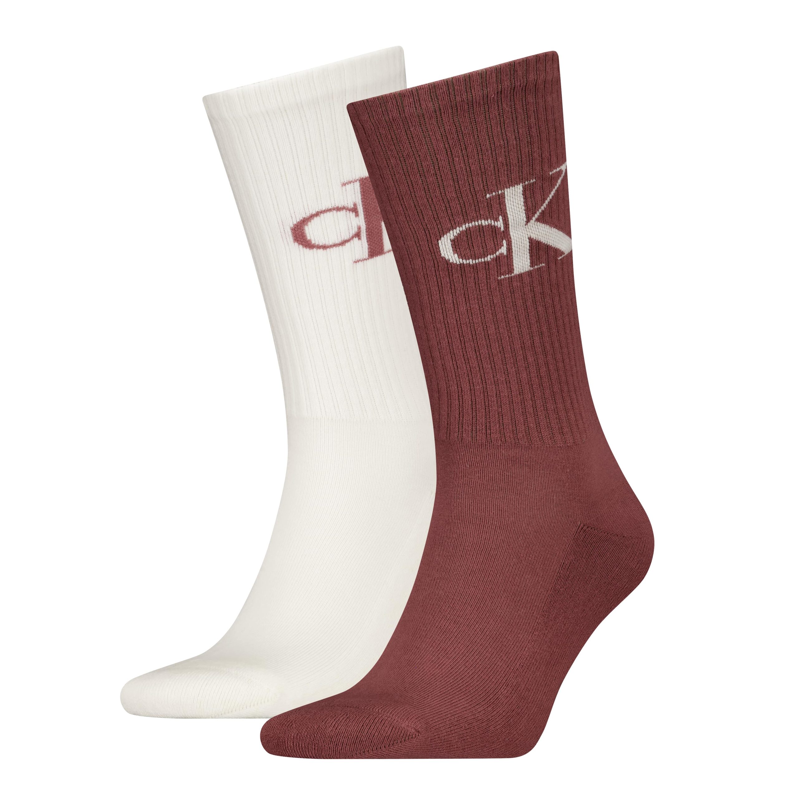 Calvin Klein Jeans Herensokken 2-Pack Monogram Burgundy Red