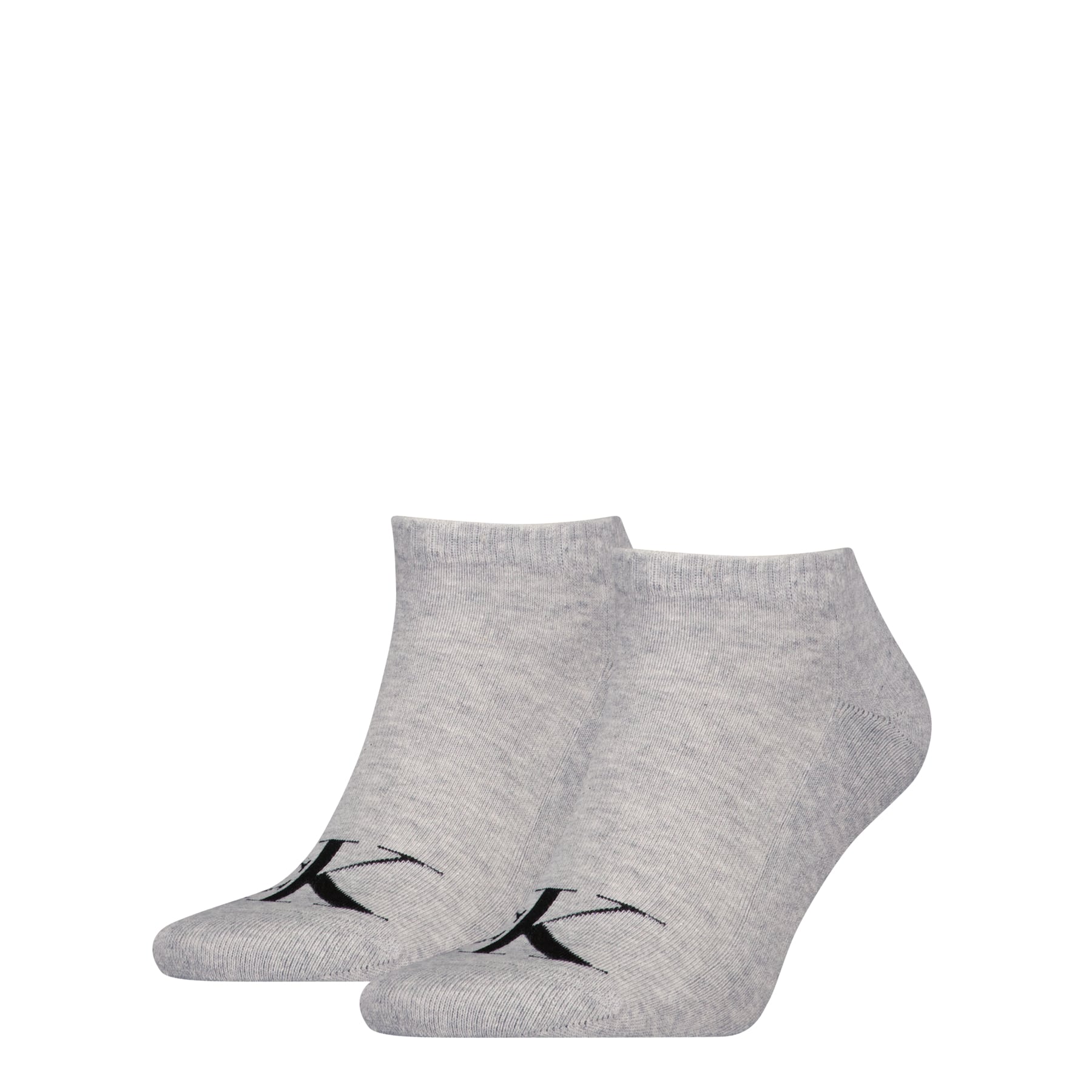 Calvin Klein Jeans Heren Sneakersokken 2-Pack Monogram Grijs