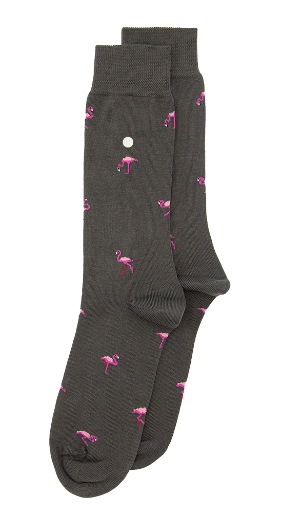Alfredo Gonzales Sokken Flamingos Antraciet