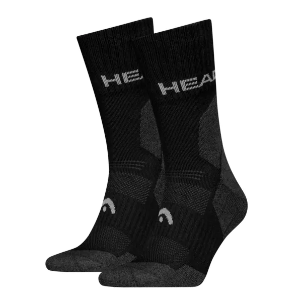 HEAD Unisex Wandelsokken 2-Pack Zwart - 43-46