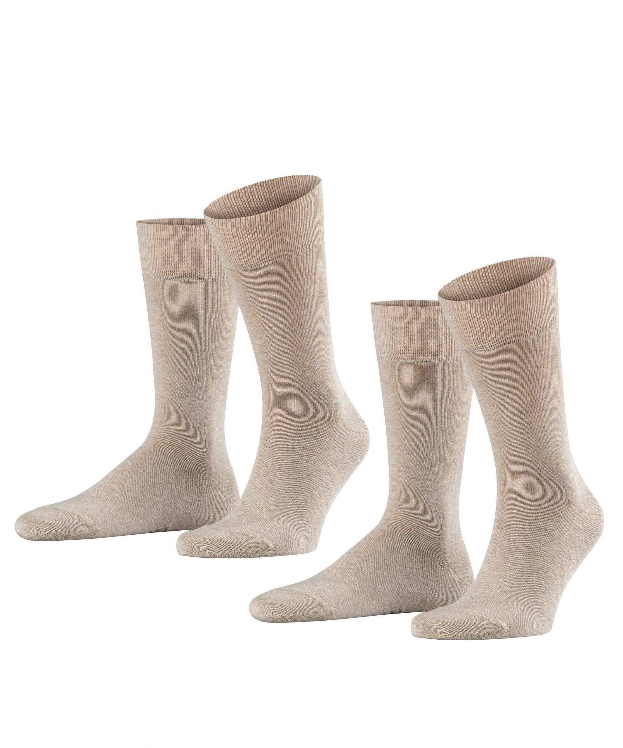 FALKE Herensokken Happy 2-Pack Sand