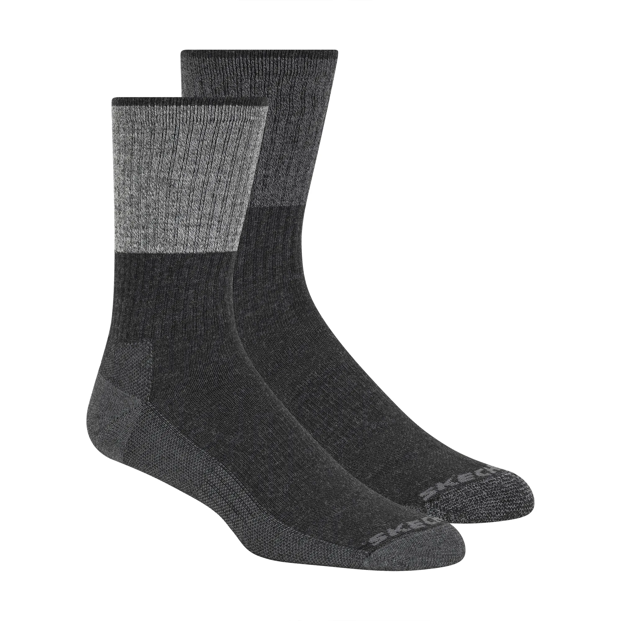 Skechers Heren Wandelsokken Coolmax 2-Pack Zwart
