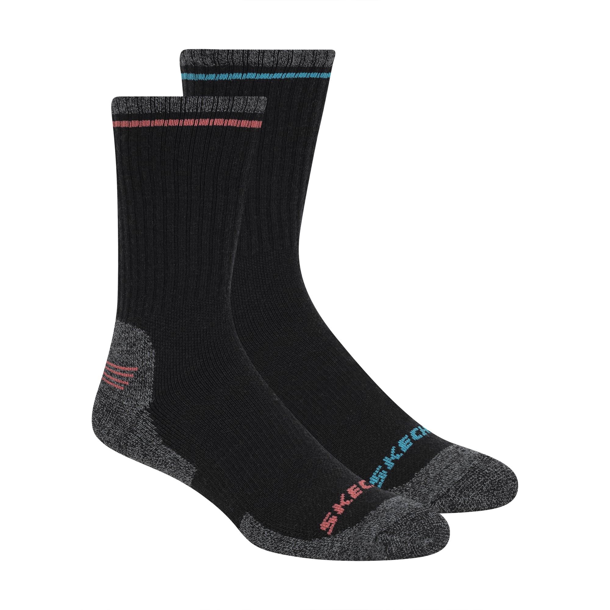 Skechers Heren Wandelsokken Wol 2-Pack Zwart