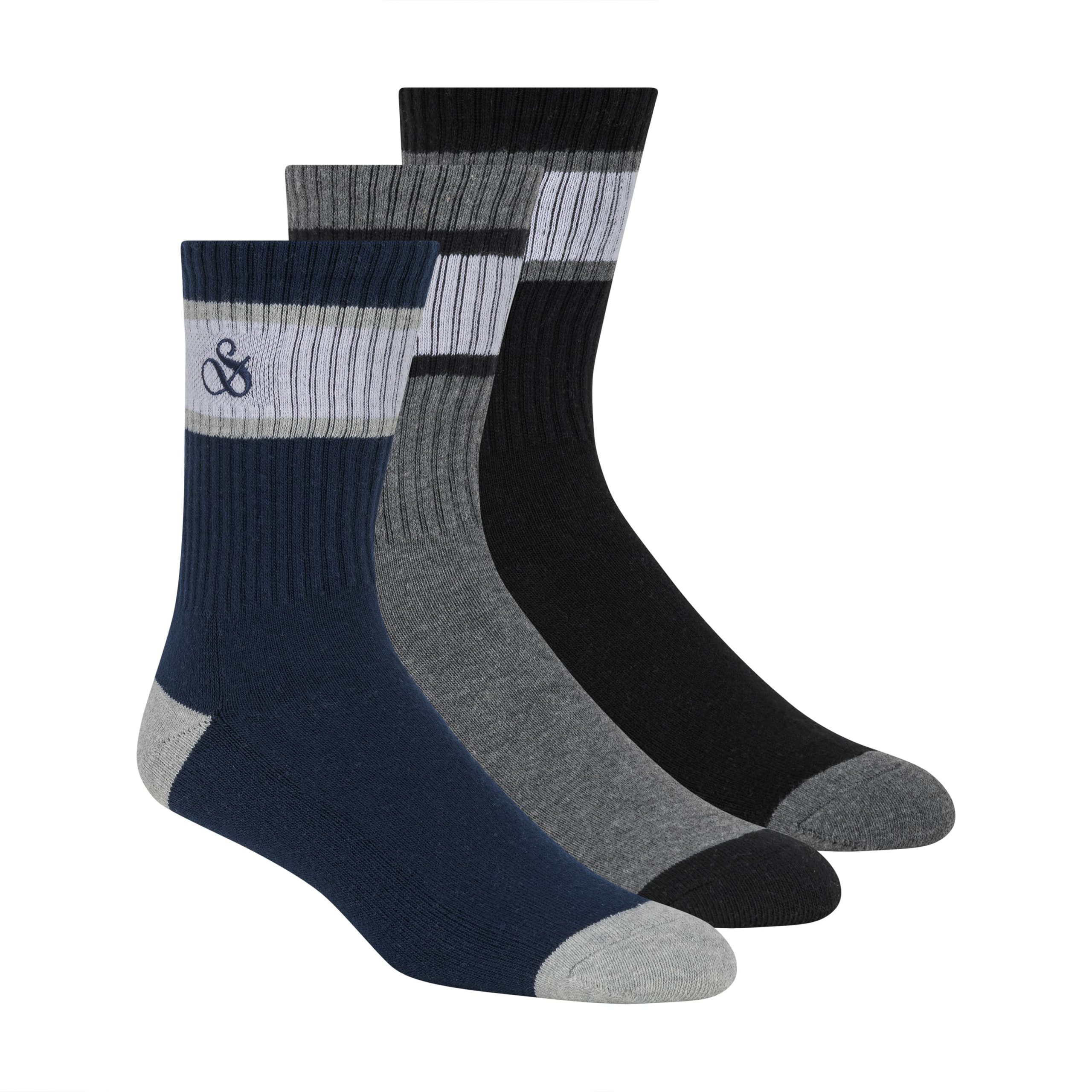 Scotch & Soda Herensokken Cushioned 3-Pack Blauw