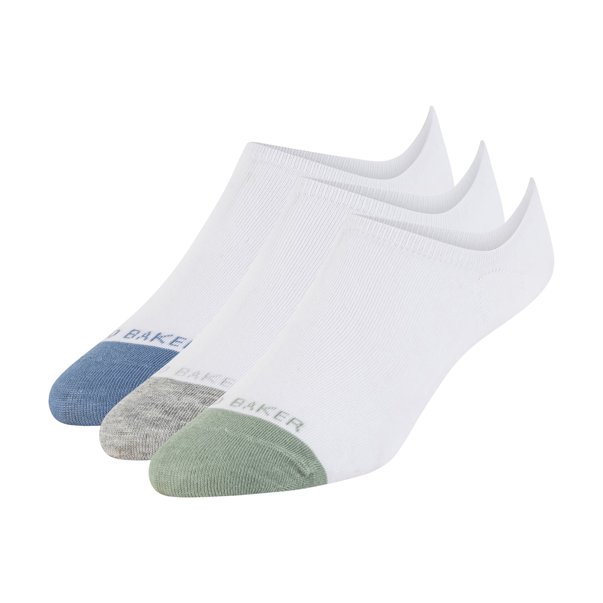 Ted Baker Heren Footies 3-Pack Wit