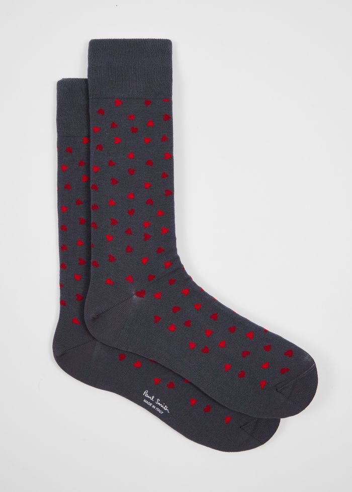 Paul Smith Herensokken Hearts Grijs