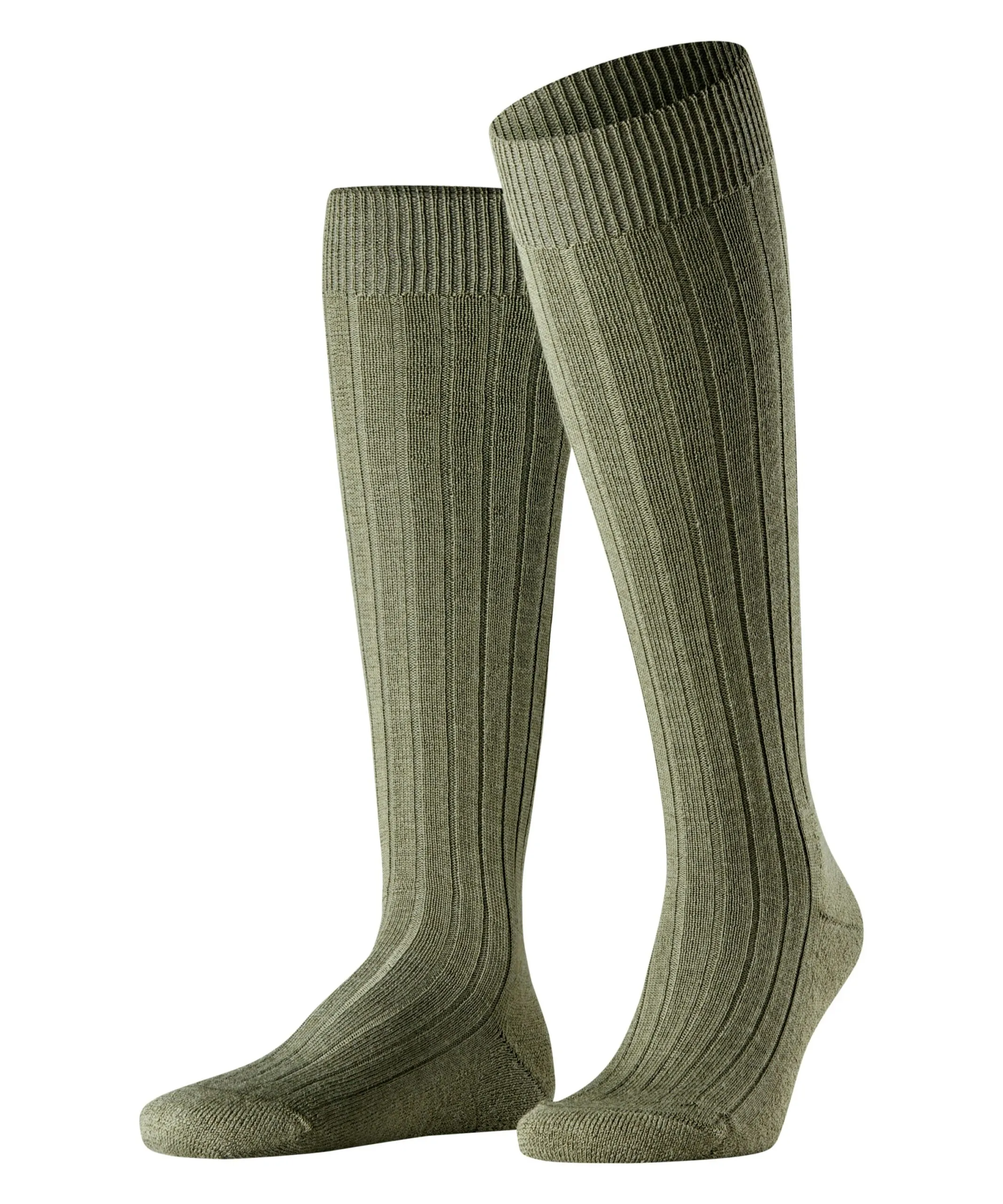 FALKE Heren Kniekous Teppich Im Schuh Olive