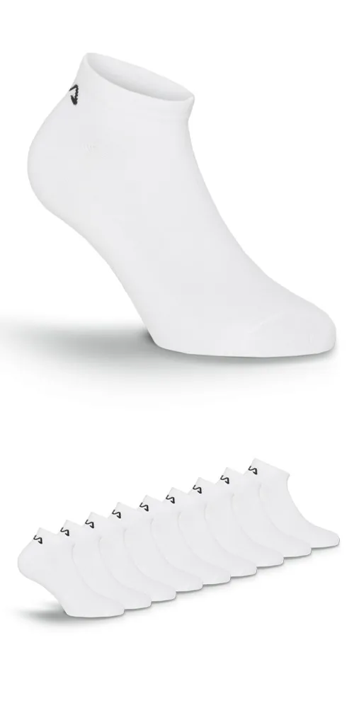 FILA Unisex Sneakersokken 3-Pack Wit