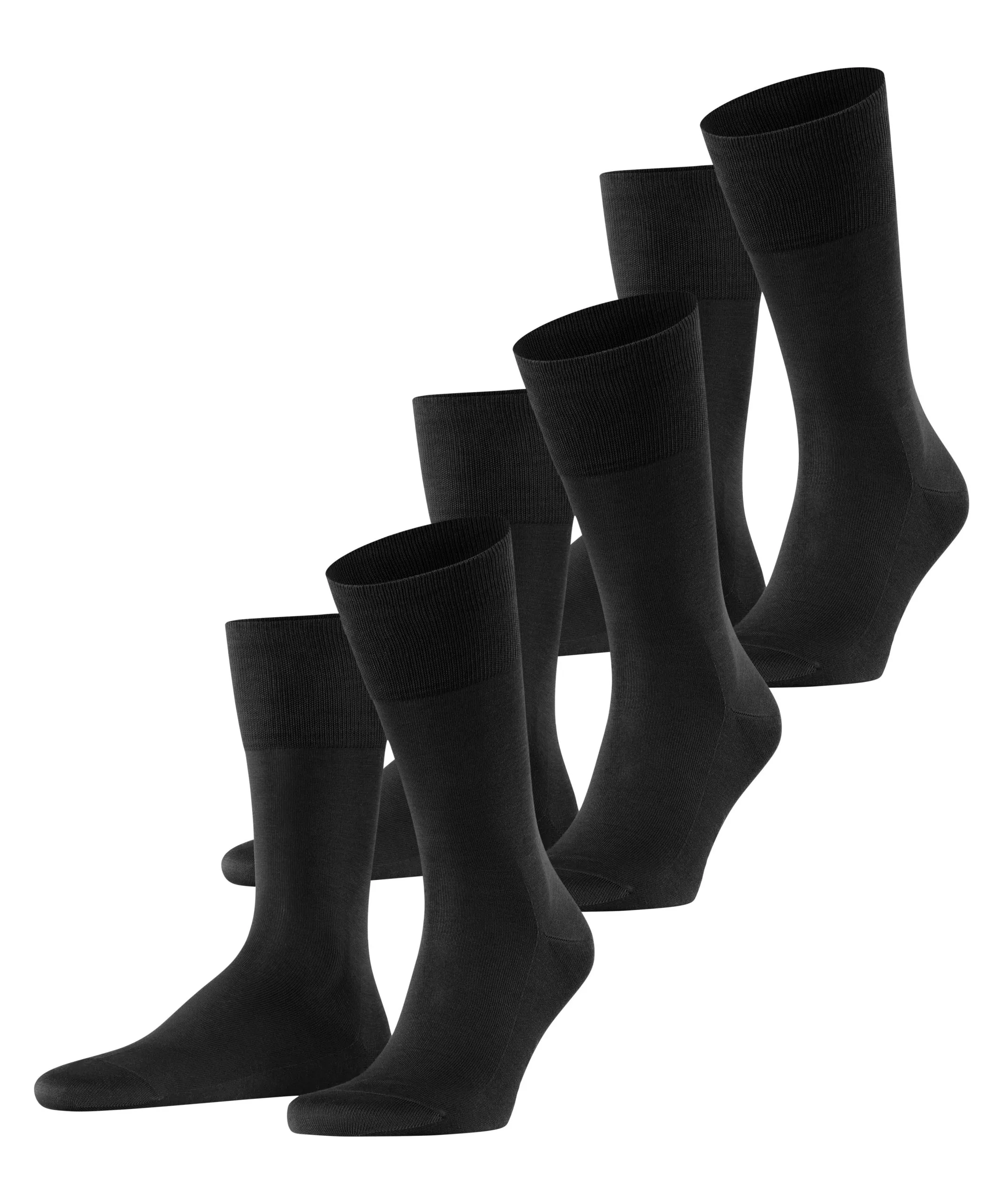 FALKE Herensokken Tiago 3-pack Zwart