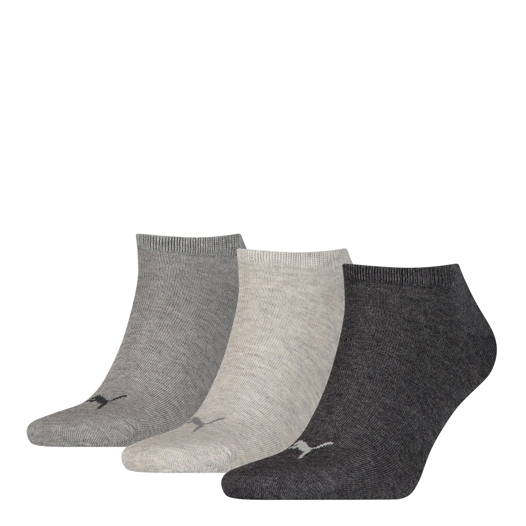 PUMA Sneakersokken Unisex 3-Pack Antraciet
