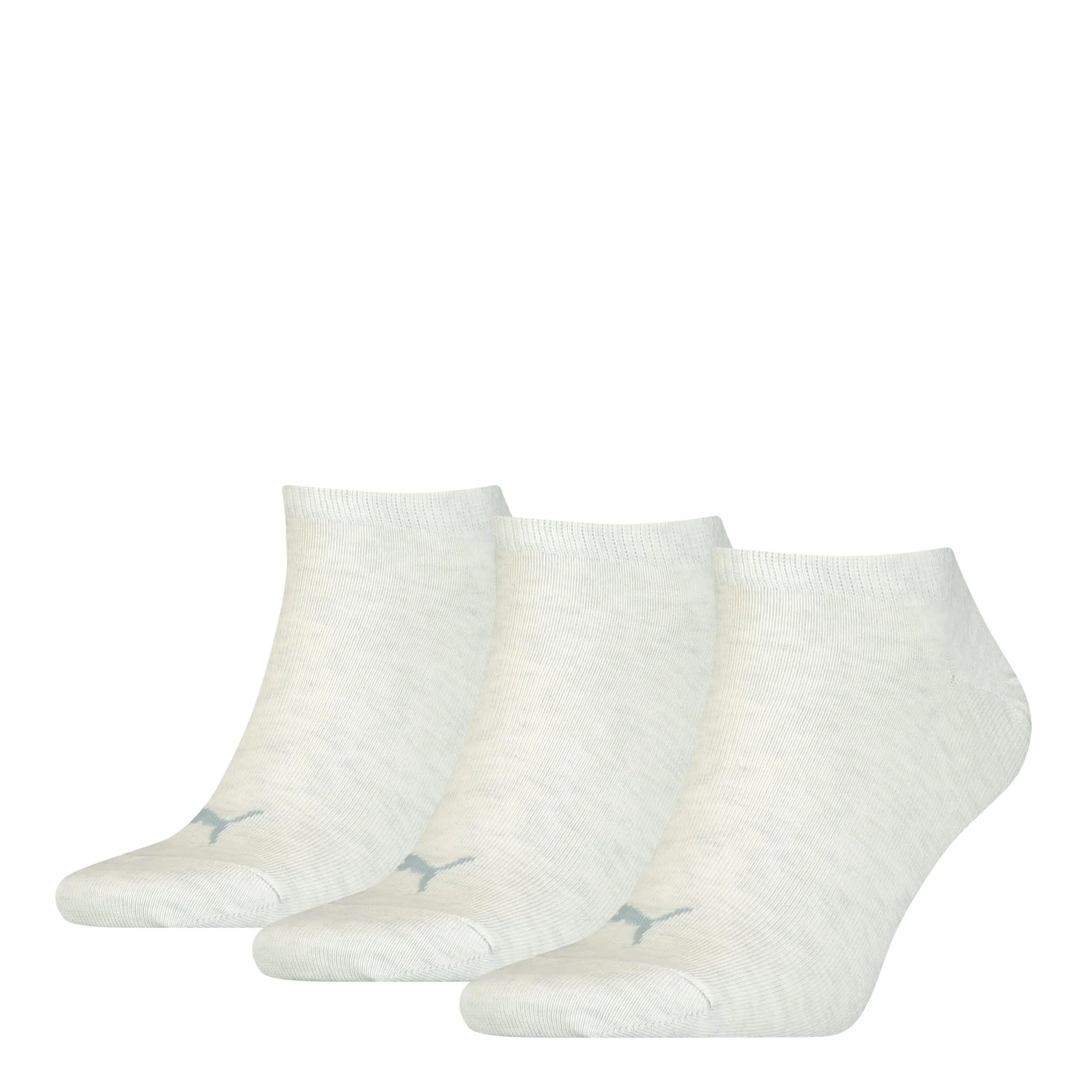 PUMA Sneakersokken Unisex 3-Pack Oatmeal