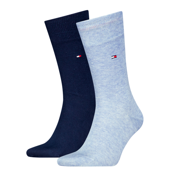 Tommy Hilfiger Herensokken Classic 2-Pack Light Blue Melange