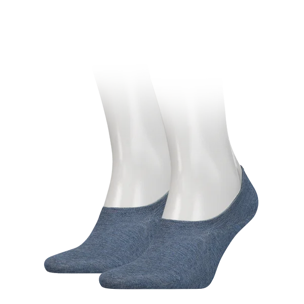 Tommy Hilfiger Heren Footies High Cut 2-Pack Jeans