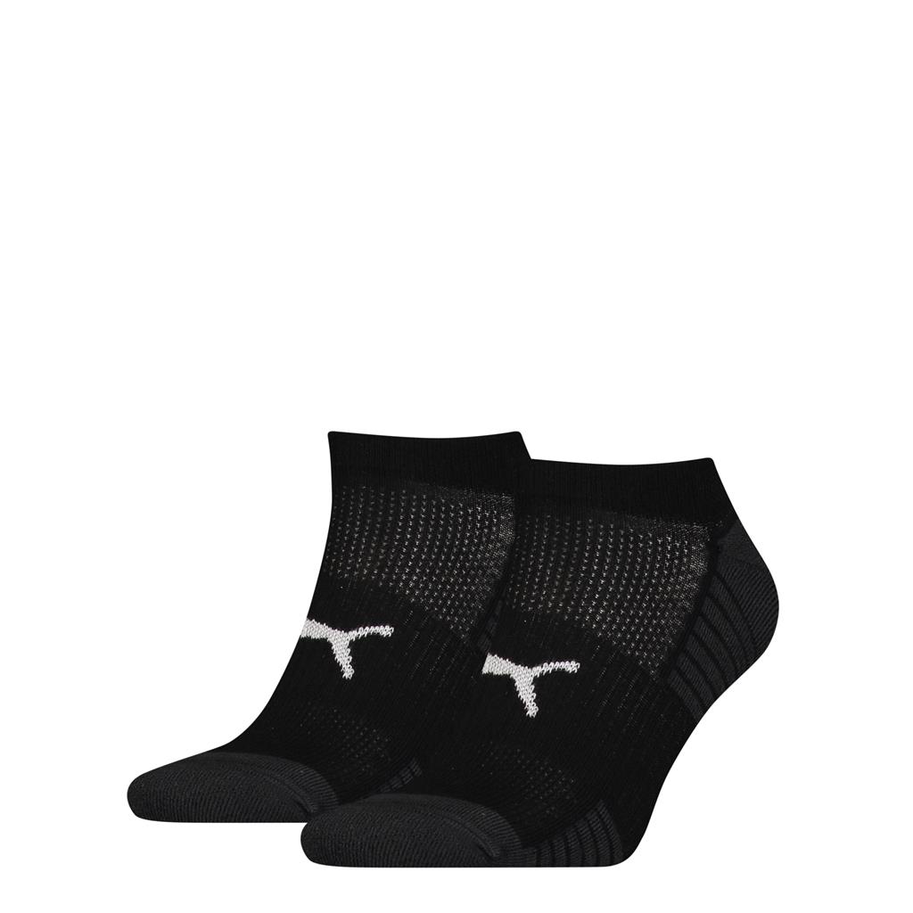 PUMA Sport Cushioned Sneakersokken Unisex 2-Pack Zwart