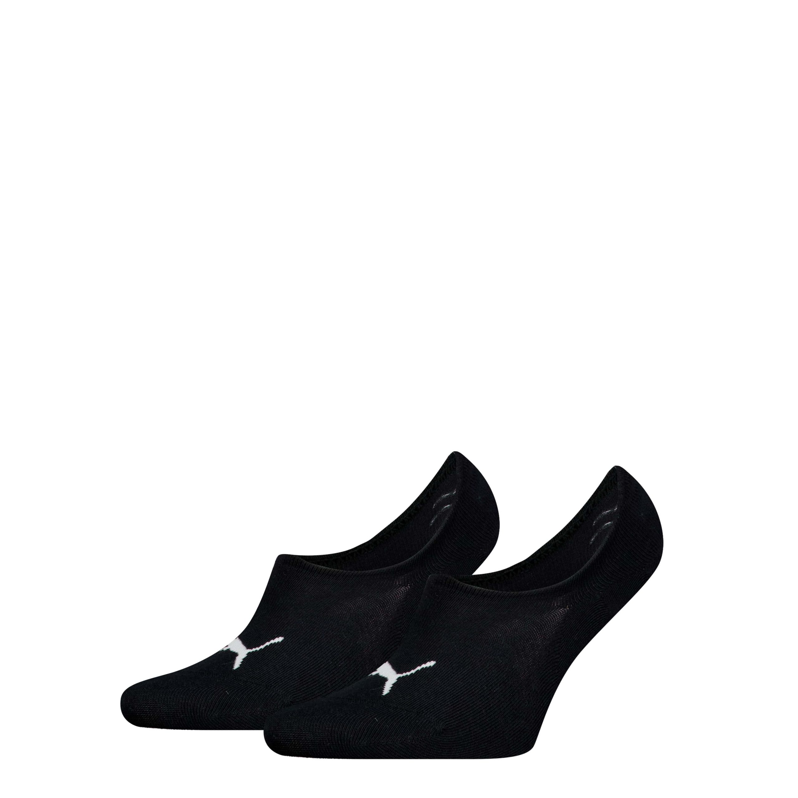 PUMA Unisex Footies High Cut 2-Pack Zwart