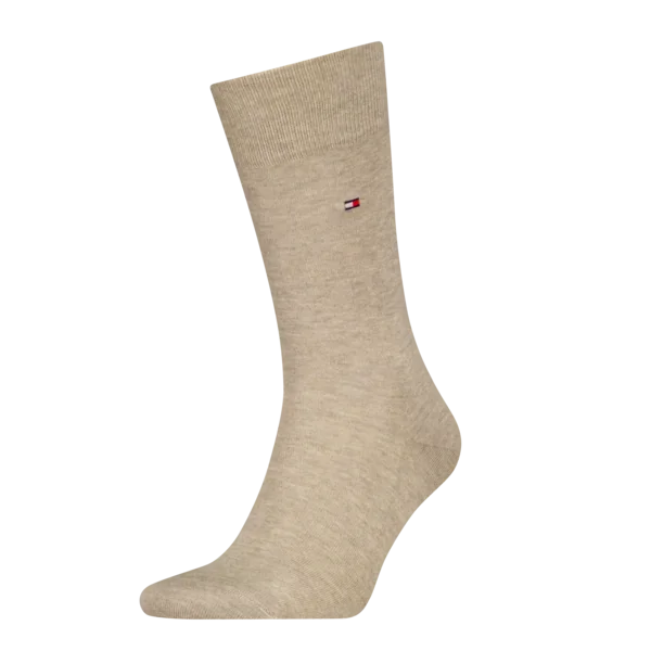 Tommy Hilfiger Herensokken Premium Silk & Cashmere Light Beige Melange