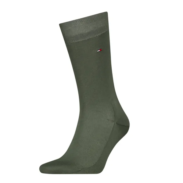 Tommy Hilfiger Herensokken Premium Fil D'ecosse Uniform Green