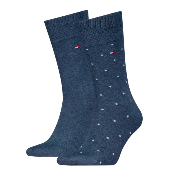 Tommy Hilfiger Herensokken Dots 2-Pack Jeans