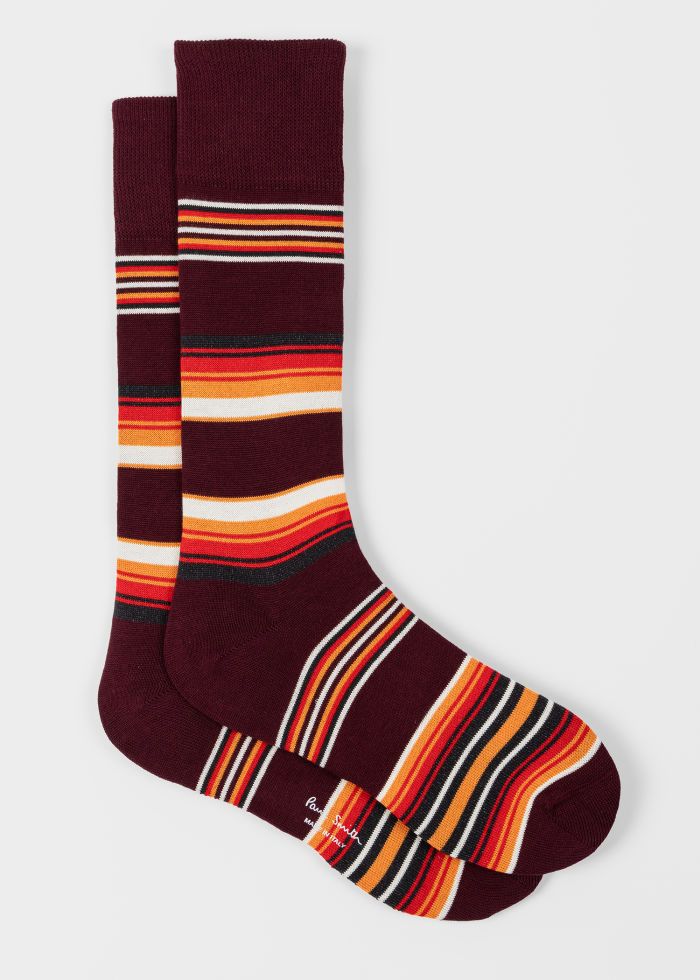 Paul Smith Herensokken Howard Stripe Rood