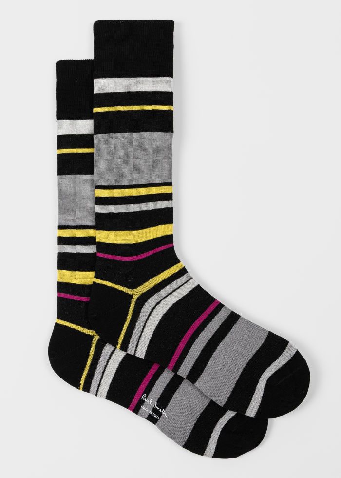 Paul Smith Herensokken Hendrick Stripe Zwart