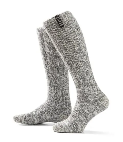 SOXS Heren Kniekous Jet Black Grey
