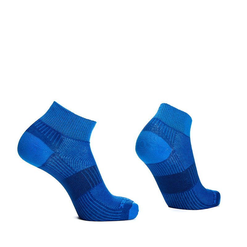 Wrightsock Unisex Quartersokken Coolmesh II Royal / Electric Blue