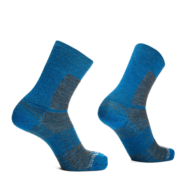 Wrightsock Unisex Sokken Coolmesh II Grey / Electric Blue