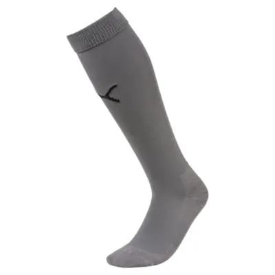PUMA Unisex Team LIGA Core Voetbalsokken Grijs / Zwart
