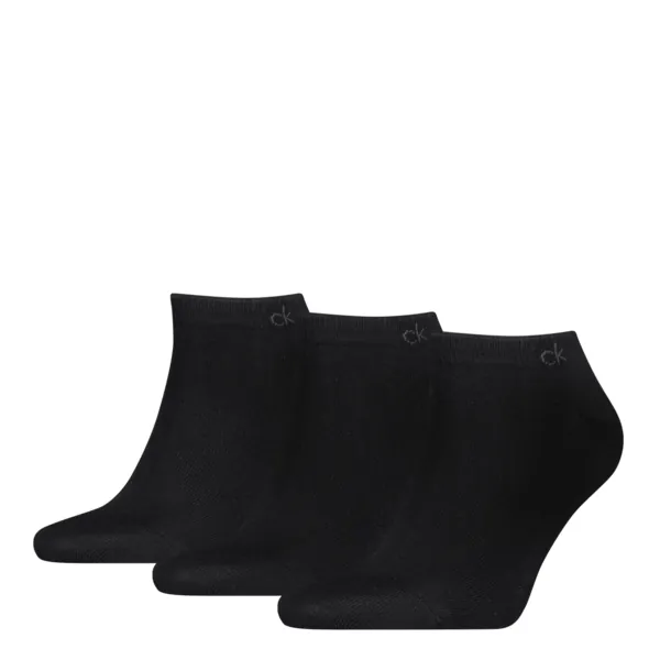 Calvin Klein Sneakersokken Heren 3-Pack Zwart