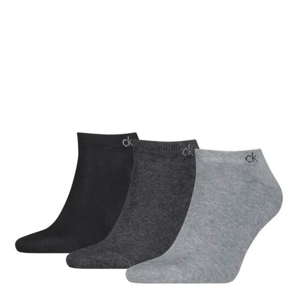 Calvin Klein Sneakersokken Heren 3-Pack Grey Melange