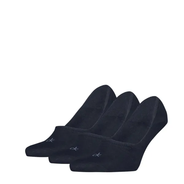 Calvin Klein Footies Mid Cut Heren 3-Pack Dark Navy