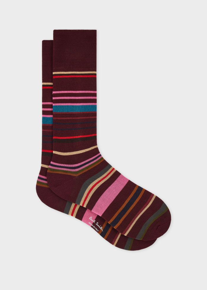 Paul Smith Herensokken Lewis Stripe Rood