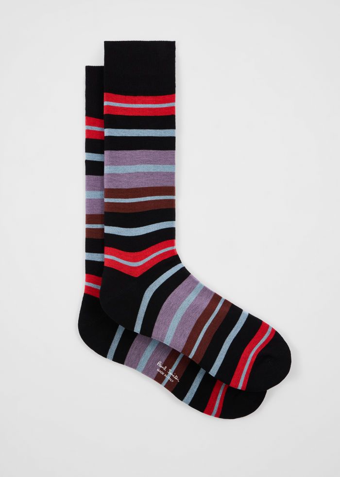 Paul Smith Herensokken Kean Stripe Zwart