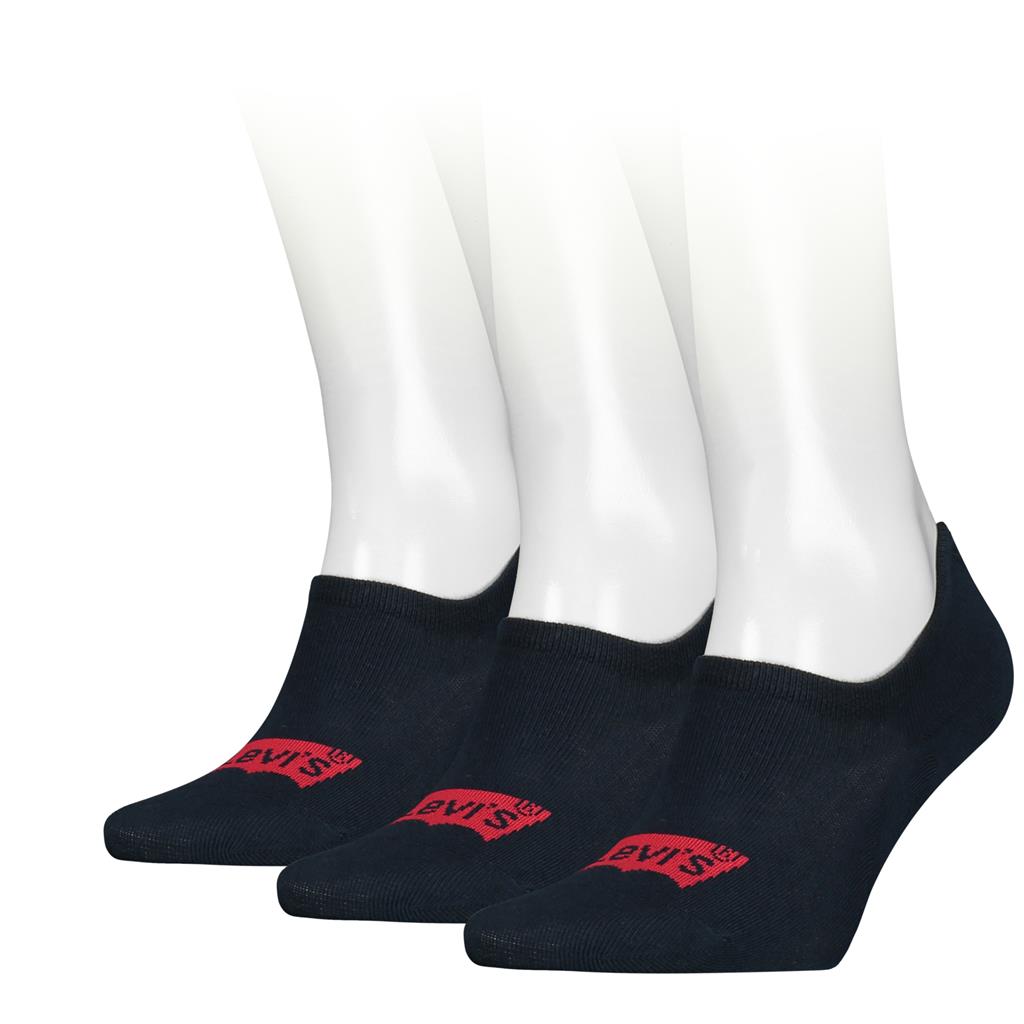 Levi's Heren Footies High Cut Batwing Logo 3-Pack Navy