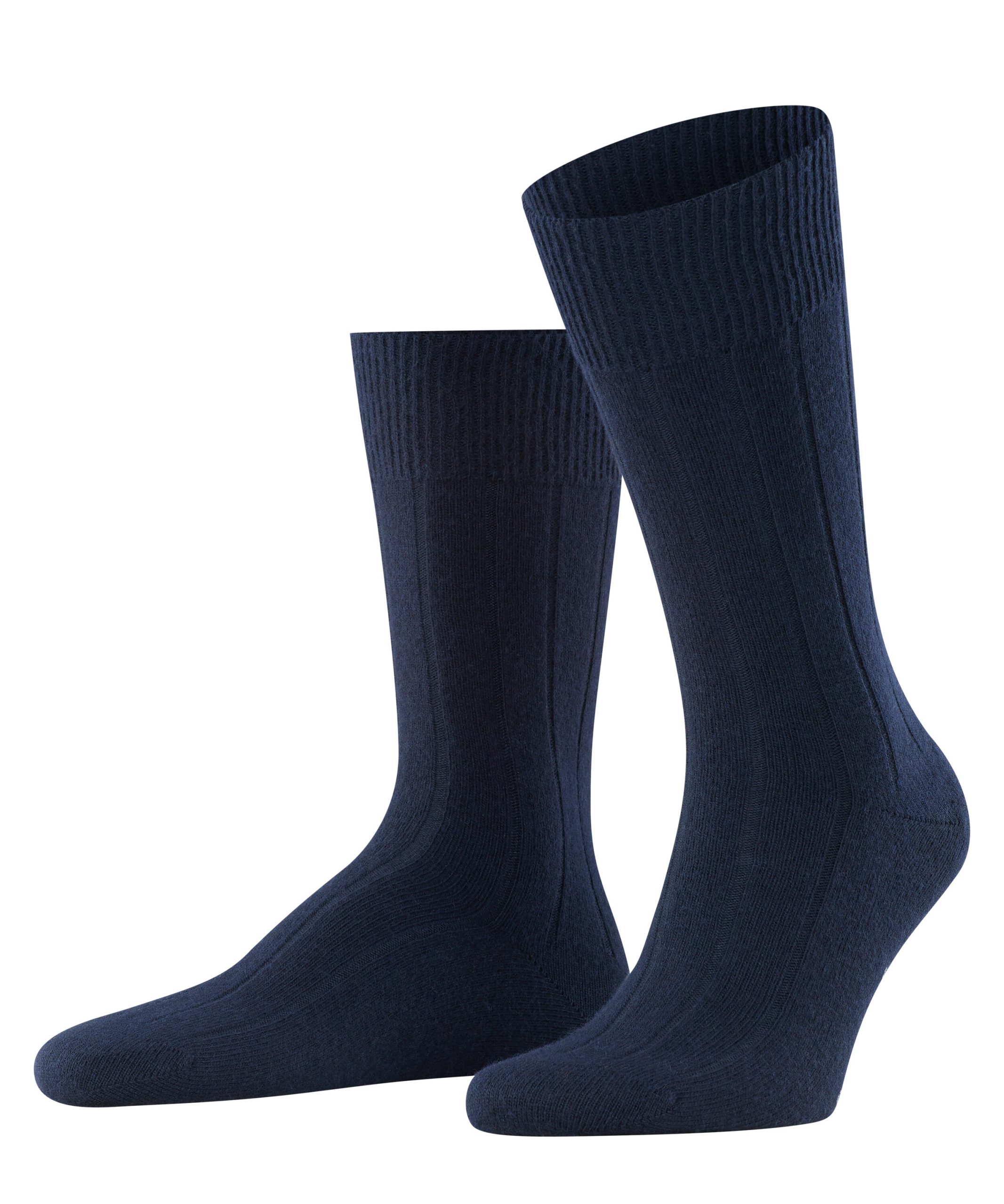 FALKE Herensokken Lhasa Rib Dark Navy