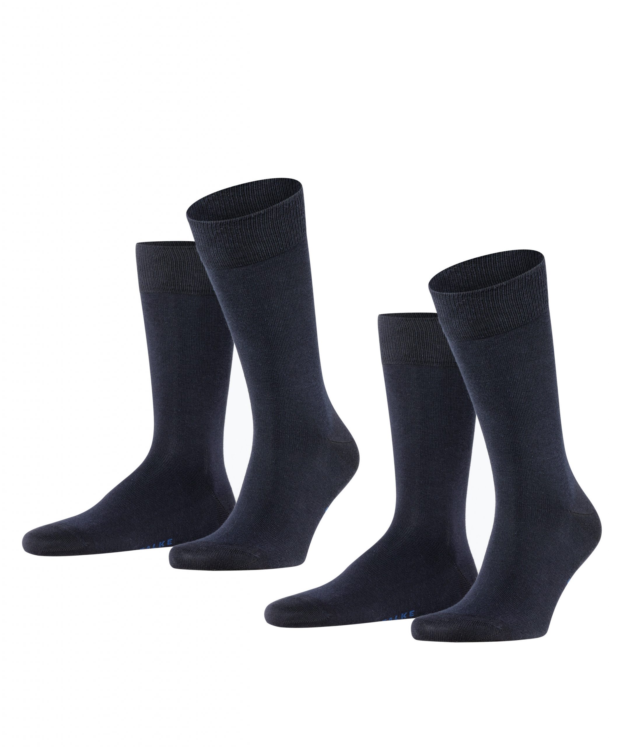 FALKE Herensokken Happy 2-Pack Dark Navy