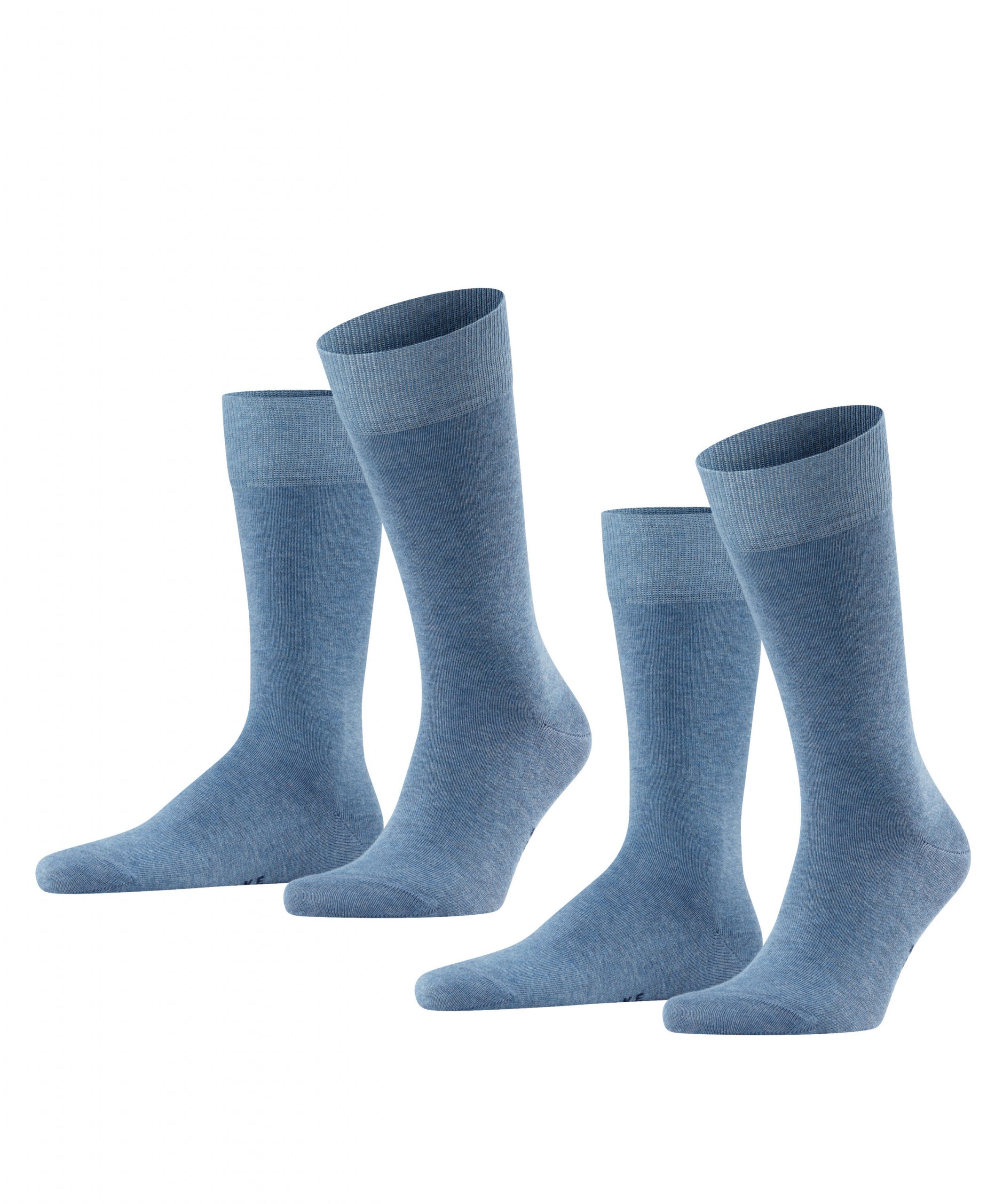 FALKE Herensokken Happy 2-Pack Light Denim