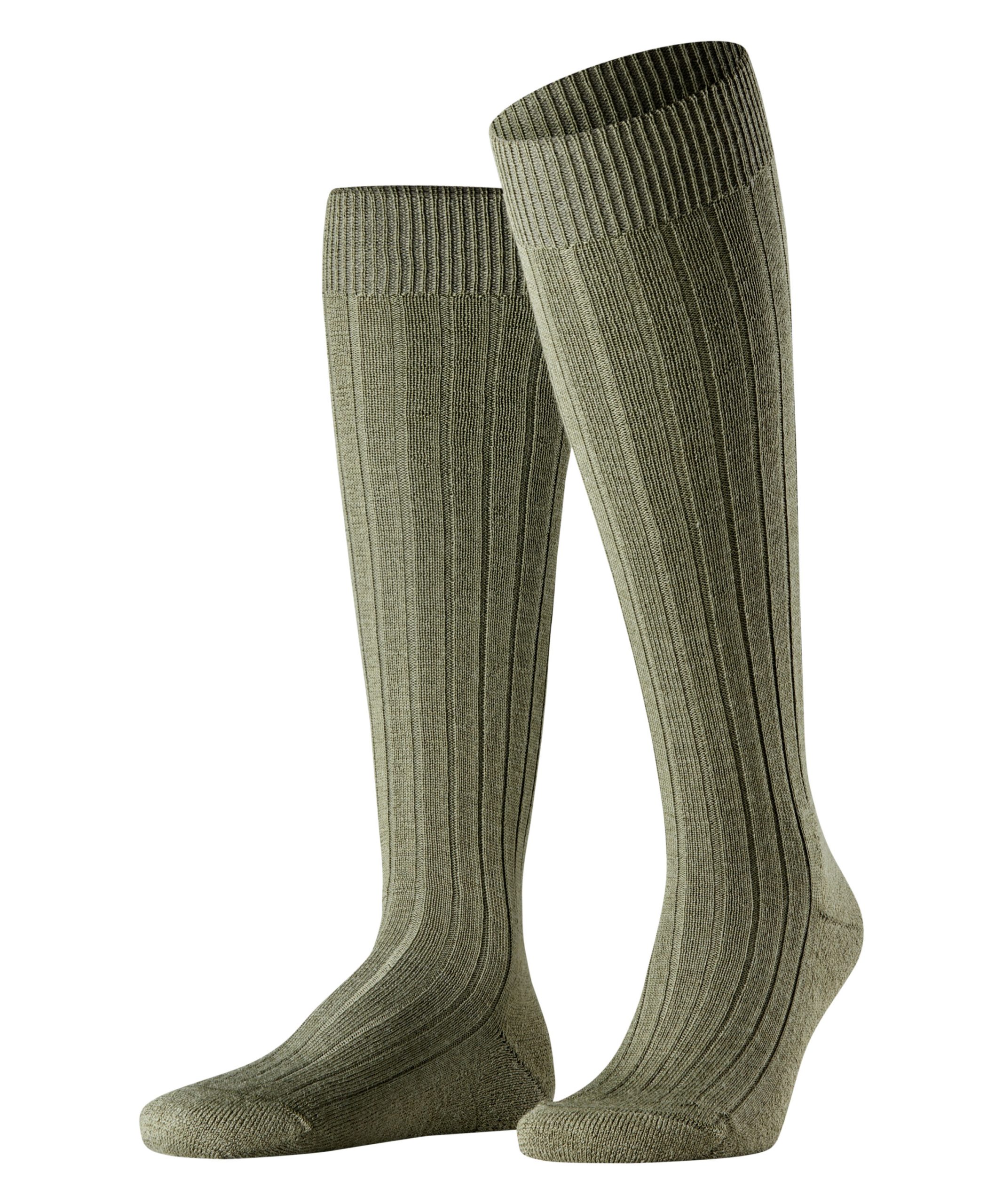FALKE Heren Kniekous Teppich Im Schuh Olive
