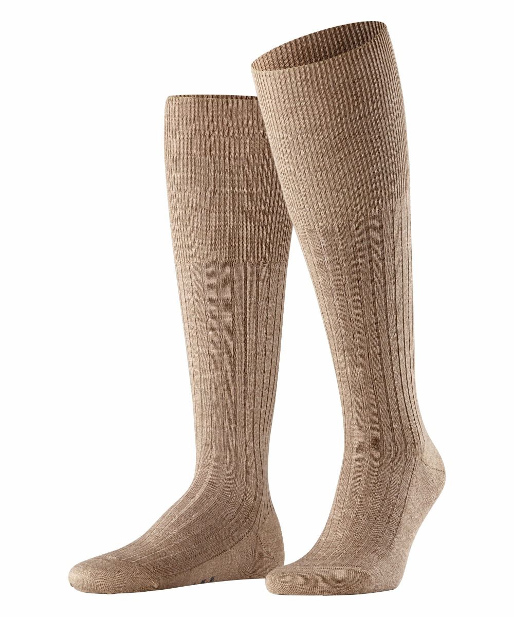 FALKE Heren Kniekous Bristol Pure Nutmeg