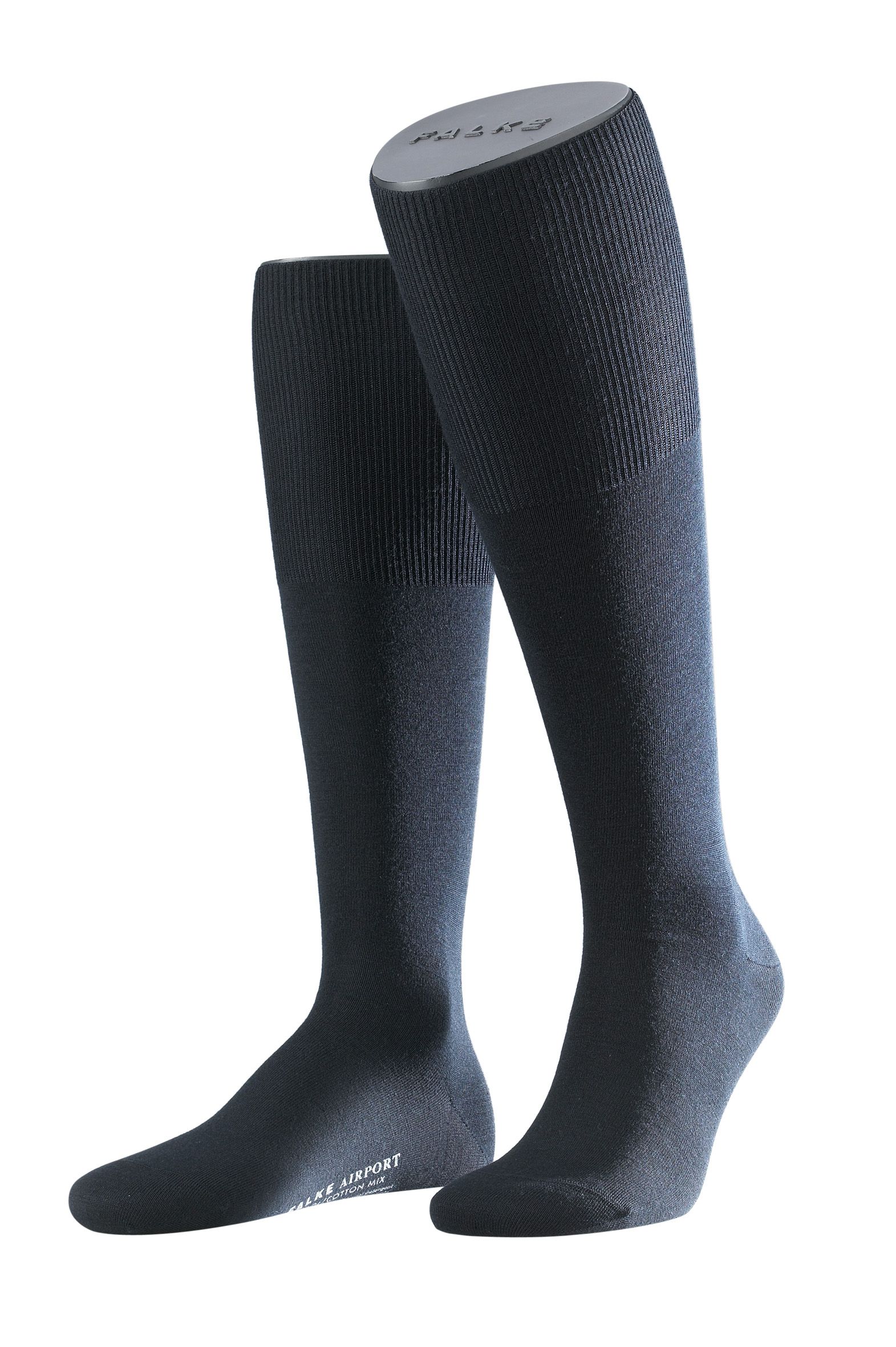 FALKE Heren Kniekous Airport Dark Navy