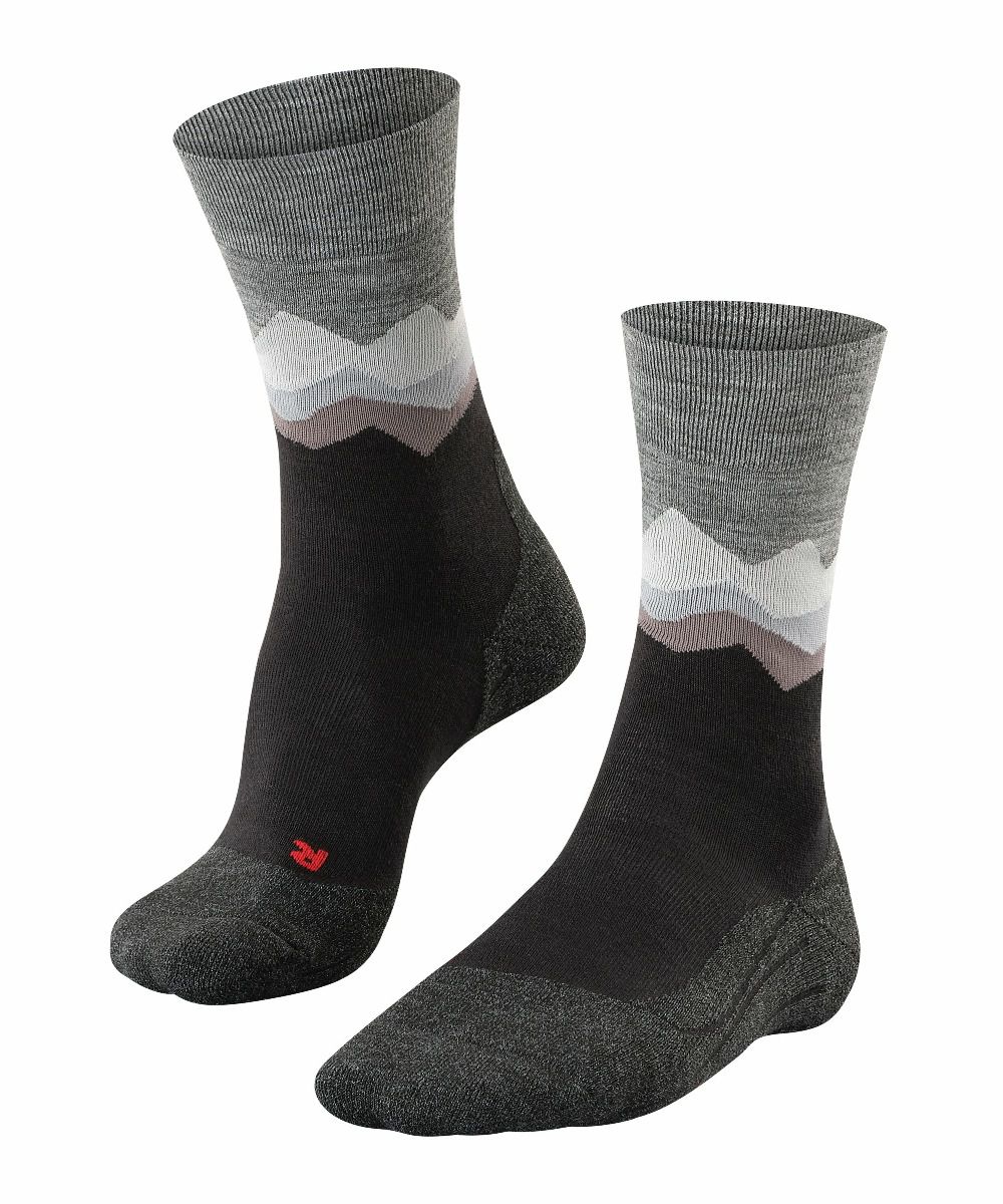 FALKE Heren Wandelsokken TK2 Crest Zwart