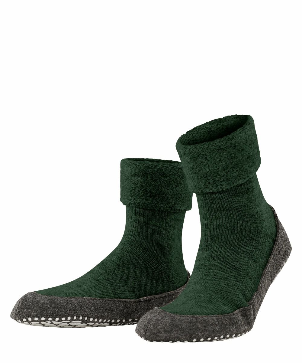 FALKE Unisex Huissokken Cosyshoe Green Melange