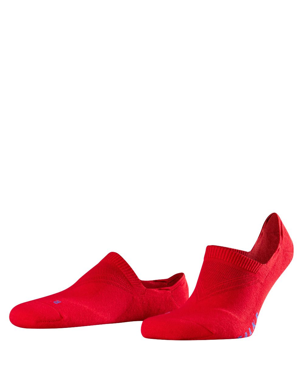 FALKE Unisex Footies High Cut Cool Kick Invisible Rood